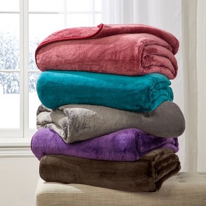 BrylaneHome Plush Blanket - 1 of 4