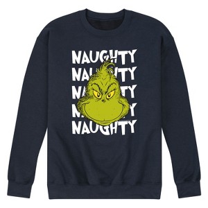 Men's - Dr. Seuss - The Grinch and Max Christmas Presents Graphic Fleece Sweatshirt - 1 of 4