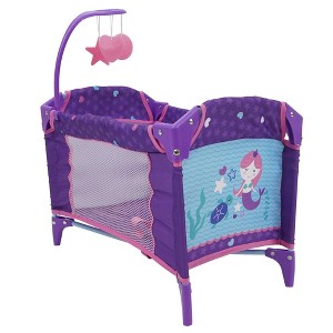 509: Mermaid Dream n' Fun Doll Play Yard W/ Mobile - 1 of 4