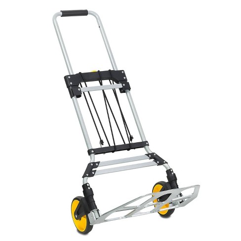 Mount it Folding Hand Truck And Dolly 264 Lb Capacity Heavy duty Luggage Trolley Cart With Telescoping Handle And Rubber Wheels Target