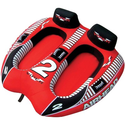 AIRHEAD AHVI-F2 Viper 2 Double Rider Cockpit Inflatable Towable Lake Water Tube