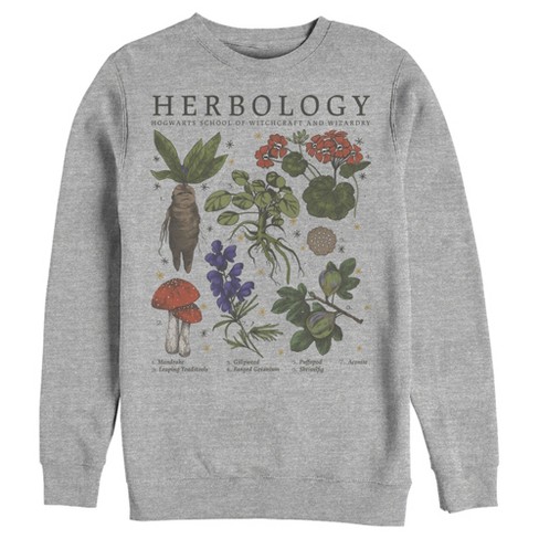 Men s Harry Potter Hogwarts Herbology Sweatshirt Athletic Heather 2X Large