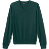 Lands' End School Uniform Men's Cotton Modal Fine Gauge V-neck Sweater - 2 of 3