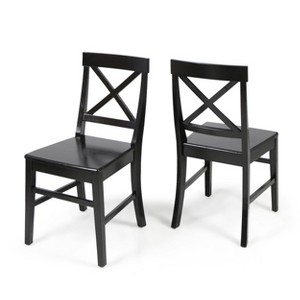 TiramisuBest Set of 2 Bar Stools, 30in Faux Leather Barstool Dining Chairs with PU Upholstery and Steel Frame (Brown) - 1 of 4