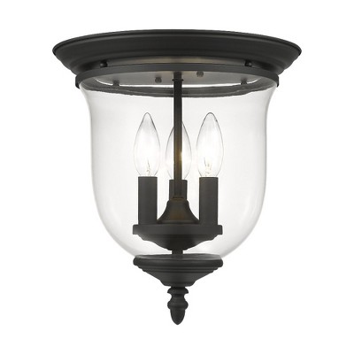 Livex Lighting Legacy 3 - Light Flush Mount in  Black