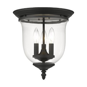 Livex Lighting Legacy 3 - Light Flush Mount in  Black - 1 of 1
