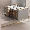 Metal Kitchen Extendable Drawer, Telescopic Kitchen Cabinet Drawer Pull-Out Cupboard Organiser, No Drilling Under Sink Shelf For Cabinet Cupboard - 2 of 4