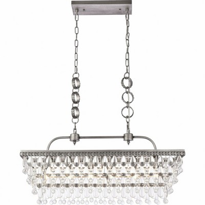 Elegant Lighting Nordic 6 - Light Pendant in  Antique Silver