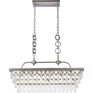 Elegant Lighting Nordic 6 - Light Pendant in  Antique Silver - 1 of 4