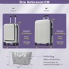 Coolife Front Opening Luggage Set 3 Piece,Hardside Carry on Suitcase with USB Port,Expandable Luggage with Handle Bag Spinner Wheels TSA Lock - 2 of 4