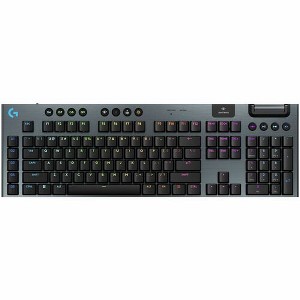 Logitech G915 X LIGHTSPEED Low-Profile Wireless Gaming Keyboard, Double-Shot PBT Keycaps, Fully Programmable Keys, RGB Backlighting, Sleek Aluminum... - 1 of 4