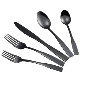 J&V TEXTILES 40-Piece Stainless Steel Flatware Silverware Set for 8 - 1 of 4