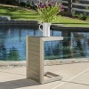 FURNIinspire Patio End Table, C-Shaped Side Table, Compact, Stylish, and Versatile, Silver, 15"*14.5"*24" - 2 of 4
