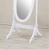 Roundhill Furniture Traditional Queen Anna Style Wood Floor Cheval Mirror - 2 of 4