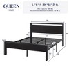 Allewie Platform Bed Frame with Wooden Headboard and Footboard, Heavy Duty 12 Metal Slats Support, No Box Spring Needed, Under Bed Storage, Non-Slip, Noise Free, Easy Assembly - 2 of 4