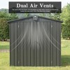CAVINAS Storage Shed with Lockable Door Weatherproof Galvanized Steel Garden Shed for Backyard, Lawn - 3 of 4