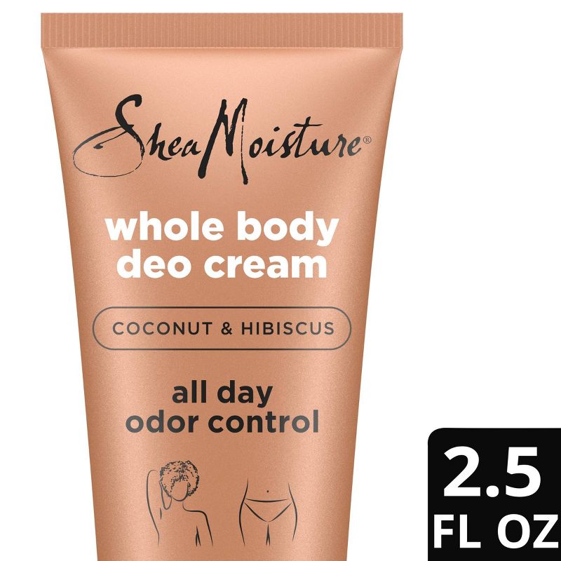 SheaMoisture Coconut &#38; Hibiscus Whole Body Deodorant Cream - 2.5oz, 1 of 15