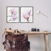 Stupell Industries Pink Magnolia Flower Blossoms Black Framed Giclee Art - 2 of 4