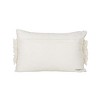 14x22 Inch Boho Print Lumbar Pillow Black & White Cotton With Polyester Fill by Foreside Home & Garden - 4 of 4