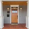Kate Aurora Ironwork Scroll Designed Coir Bristled Outdoor All Season Welcome Mat With Rubber Trim - 18"x30" - 4 of 4