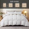 Wellos White All Season Feather Down Comforter 100% Cotton Cover with Corner Tabs - 2 of 4