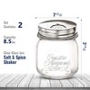 Bormioli Rocco Quattro Stagioni Spice Jar Set - 8.5 Oz, Durable Glass Mason Jars with Multi-Function Rotatable Lids, Stainless Steel Tops - 2 of 4