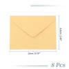 Unique Bargains Invitation Envelopes for Greeting Cards Wedding Birthday Christmas Small Linen Texture 10 Pcs - 2 of 4