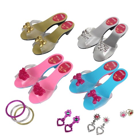 Melissa & Doug Step in Style Dress-Up Shoes, Ages 3 to 5, Set of 4 (8.5-11 Regular)