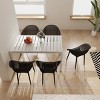 GlasFlength Accent Chairs Modern Stackable Lounge Chairs All Weather Construction For Indoor Outdoor Spaces, Gray, 23.23"*23.23"*30.91" - 4 of 4