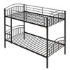 NicBex Twin Over Twin Bunk Bed with Safety Guardrail,Metal Twin Loft Bed with Ladder and Converts to 2 Beds,Noise Reduced Bunk Bed for Bedroom - 2 of 4