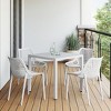 WestinTrends Playa 5-Piece Outdoor Patio Metal Frame Dining Table Set with Stackable Patio Dining Chairs - 2 of 4
