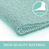 24x36 Inch Non - Slip Bath Mat with Drain, Quick Drying Loofah Shower Mat for Tub and Bathroom, Green. - 3 of 4