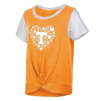 NCAA Tennessee Volunteers Girls' White Tie T-Shirt