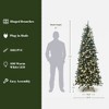 LuxenHome 7.5Ft Pre-Lit Green Christmas Tree with Bubble Lights & White Tips,Indoor/Outdoor Decor - 3 of 4