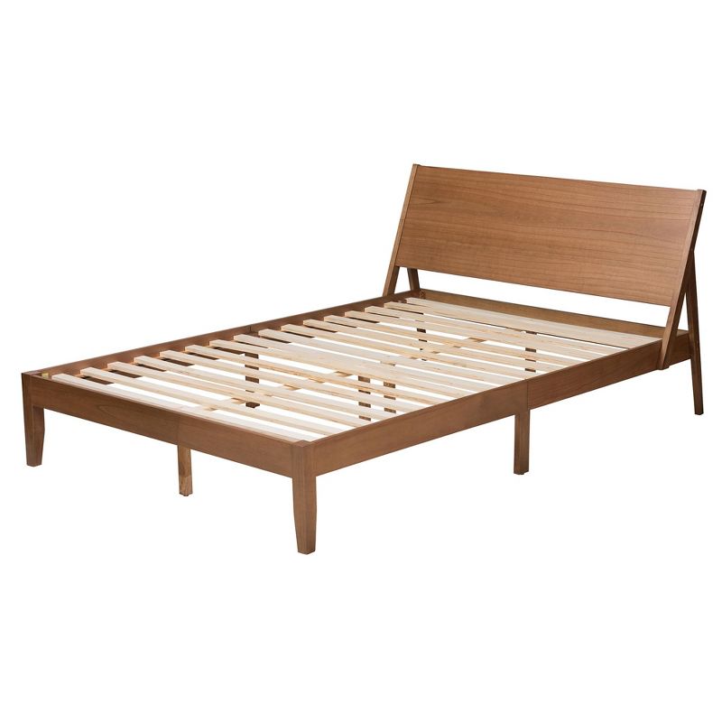 Baxton Studio Eileen Mid-Century Transitional Walnut Brown Finished Wood King Size Platform Bed, 4 of 8