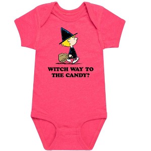 Boys' - Peanuts - Witch Way To The Candy Baby One Piece - 1 of 4