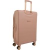 Ellen Tracy 3 PC Soft Sided Woven Faux Leather Luggage Set – 21inch, 29inch, 32inch Expandable 8-Wheel Spinners - 3 of 4