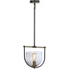 Artcraft Lighting Cheshire 1 - Light Pendant in  Black/Brass - 2 of 4