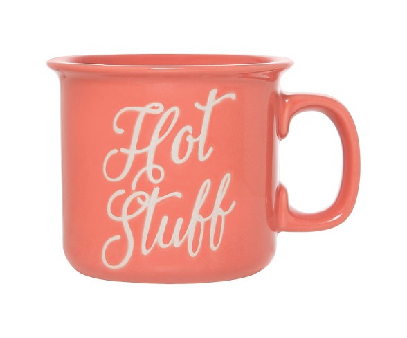 Clay Art Camper Mug 15oz Stoneware - "Hot Stuff"