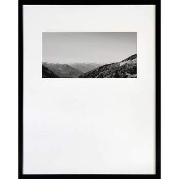 18" x 24" B&W Layered Landscape Weighted Mat Framed Wall Print - Threshold™ designed with Studio McGee