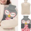 EBF Home Snuggle Pals 2 Liter Hot Water Bottle - Hot & Cold Hot Water Bottle – Menstrual Cramps, Neck Shoulder Pain Relief - 3 of 4