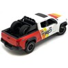 2024 Toyota Tundra TRD Off Road Ed Truck White and Red with TRD Stripes with Sunroof and Wheel Rack 1/24 Diecast Model Car - 3 of 4
