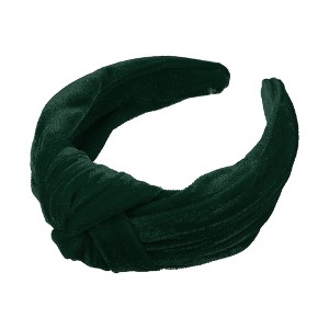 Unique Bargains Women's Velvet Wide Knotted headband for headband Hair Hoop Hair Accessories 1 Pc - 1 of 4