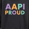 Women's - Instant Message - AAPI Proud Lightweight French Terry Wide Neck Long Sleeve Graphic Shirt - 2 of 4