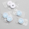 Big Dot of Happiness Dusty Blue Elegantly Simple - Guest Party Favors Round Candy Sticker Favors - Labels Fits Chocolate Candy (1 sheet of 108) - 3 of 4
