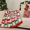 Snuggle Sac Soft Christmas Throw Blanket Knit Bed Blanket 50x60" - 4 of 4