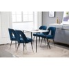 Okak Dining Chairs Set of 2, Nailheads Metal Legs & Velvet Upholstered, Comfy Kitchen Chairs for Modern Living Room & Apartment - 3 of 4