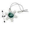 Wagner College Primary Logo Metal Snowflake Christmas Tree Holiday Ornament - 3 of 3