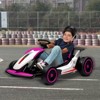 Kids Go Kart, Ride On Drift Kart with Dual 200W Motors, 24V Battery Powered Electric Drift Car, Outdoor 2-Speed Ride On Racing Toy - 3 of 4