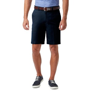 Haggar Men's Regular Fit Flat Front Stretch Chino Shorts - 1 of 4